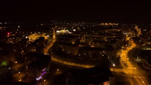 Nocne, styczniowe Giżycko, zobacz iluminację świąteczną - zdjęcie 7