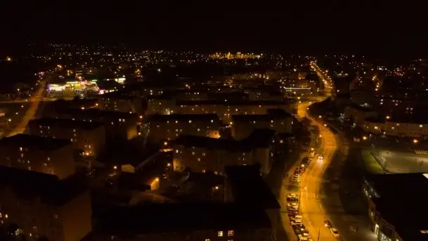 Nocne, styczniowe Giżycko, zobacz iluminację świąteczną - zdjęcie 8