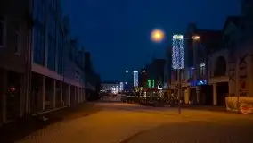 Nocne, styczniowe Giżycko, zobacz iluminację świąteczną - zdjęcie 22