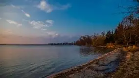 Marcowy zachód słońca nad jeziorem Dobskim - zdjęcie 8