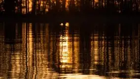 Jezioro Stręgiel skąpane w złocie zachodu słońca - zdjęcie 9