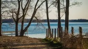 Marcowy zachód słońca nad jeziorem Dargin, Nowy Harsz - zdjęcie 46