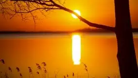 Marcowy zachód słońca nad jeziorem Dargin, Nowy Harsz - zdjęcie 21