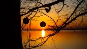 Marcowy zachód słońca nad jeziorem Dargin, Nowy Harsz - zdjęcie 17