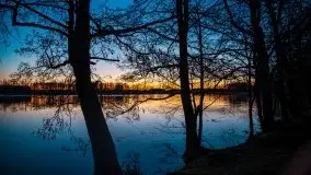 Wschód nad jeziorem Stręgielek, marzec 2020 - zdjęcie 17