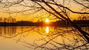 Wschód nad jeziorem Stręgielek, marzec 2020 - zdjęcie 25