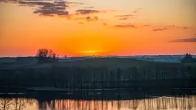 Wschód słońca, jezioro Buwełno - zdjęcie 15