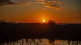 Wschód słońca, jezioro Buwełno - zdjęcie 14