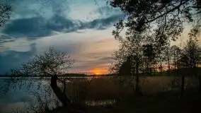 Zachód słońca nad jeziorem Tajty, 29 kwietnia 2020r. - zdjęcie 27