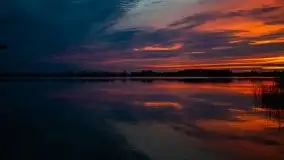 Zachód słońca nad jeziorem Tajty, 29 kwietnia 2020r. - zdjęcie 25