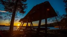 Zachód słońca nad jeziorem Ublik Wielki, maj 2020 r. - zdjęcie 16