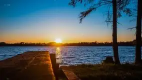 Zachód słońca nad jeziorem Ublik Wielki, maj 2020 r. - zdjęcie 31