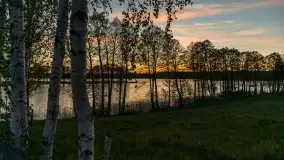 Zachód słońca nad jeziorem Ryńskim, Rybical - zdjęcie 14