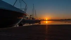 Wschód słońca nad jeziorem Ryńskim, Bocianie Gniazdo - zdjęcie 3