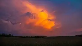 Zachód słońca w okolicach miejscowości Miłki - zdjęcie 12