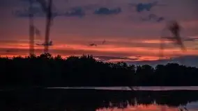 Zachód słońca w okolicach miejscowości Miłki - zdjęcie 2