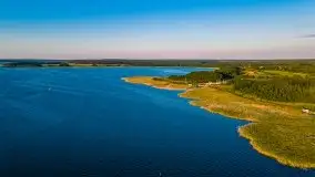 Zachód słońca, Skłodowo i jezioro Mamry - zdjęcie 17