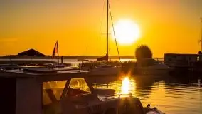 Zachód słońca, Skłodowo i jezioro Mamry - zdjęcie 14