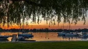 Zachód słońca, Tło dla Mew i Marina Rydzewo - zdjęcie 10