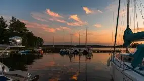 Zachód słońca, Tło dla Mew i Marina Rydzewo - zdjęcie 11