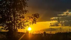 Zachód słońca nad jeziorem Łękuk - zdjęcie 24