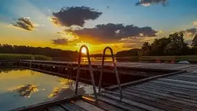 Zachód słońca nad jeziorem Łękuk - zdjęcie 26