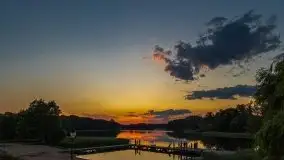 Zachód słońca nad jeziorem Łękuk - zdjęcie 37