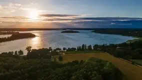 Zachód słońca, plaża Bogacko, jezioro Dejguny - zdjęcie 1