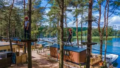 Park linowy Hotel Tajty, Wilkasy koło Giżycka