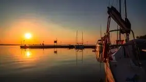 Wschód Słońca, Wilkasy, jezioro Niegocin, sierpień 2020 r. - zdjęcie 48