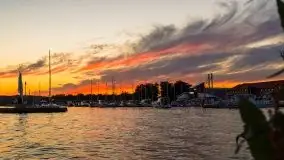 Zachód słońca, Ekomarina Giżycko, sierpień 2020 - zdjęcie 17