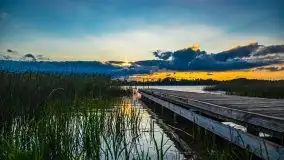 Zachód słońca nad jeziorem Ławki, wrzesień 2020 r. - zdjęcie 10