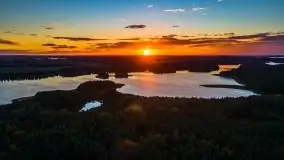 Zachód słońca nad jeziorem Kisajno - zdjęcie 2