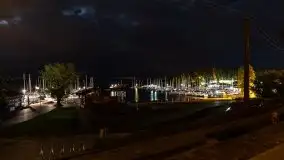 Port AZS Wilkasy skąpany w ciemnościach nocy - zdjęcie 41