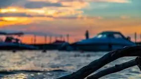 Wrześniowy zachód słońca w porcie Nowy Harsz, jez. Dargin - zdjęcie 13