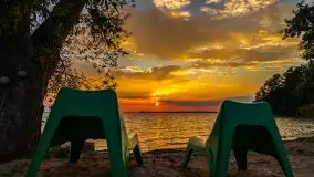 Wrześniowy zachód słońca w porcie Nowy Harsz, jez. Dargin - zdjęcie 15