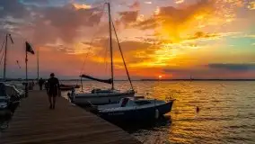 Wrześniowy zachód słońca w porcie Nowy Harsz, jez. Dargin - zdjęcie 30