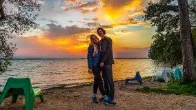 Wrześniowy zachód słońca w porcie Nowy Harsz, jez. Dargin - zdjęcie 41