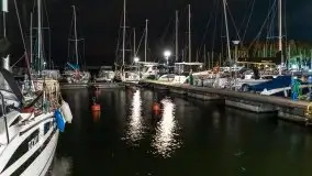 Noc w porcie PTTK Wilkasy nad jeziorem Niegocin - zdjęcie 16