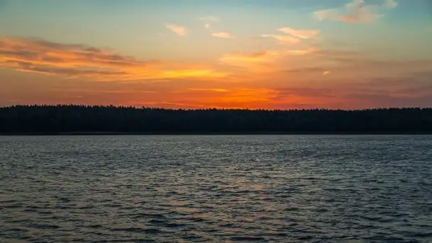 Październikowy wschód słońca nad jeziorem Kruklin - zdjęcie 6
