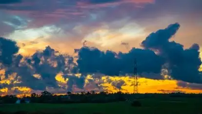 Nawet chmury nad Mazurami są jakieś ładniejsze...