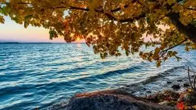 Zachód słońca, jezioro Dargin, przystań Melnik - zdjęcie 11