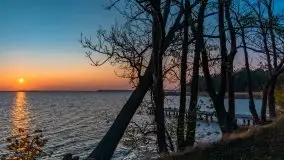 Zachód słońca, jezioro Dargin, przystań Melnik - zdjęcie 3