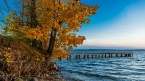 Zachód słońca, jezioro Dargin, przystań Melnik - zdjęcie 16