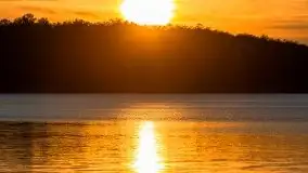 Zachód Słońca nad jeziorem Dobskim, listopad 2020 - zdjęcie 8