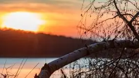 Zachód Słońca nad jeziorem Dobskim, listopad 2020 - zdjęcie 57