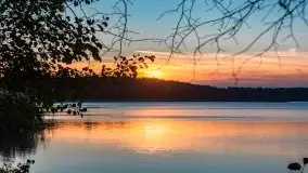 Zachód Słońca nad jeziorem Dobskim, listopad 2020 - zdjęcie 51