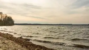 Późno jesienne klimaty gdy wieje i chłód doskwiera przy jeziorze Dargin - zdjęcie 9