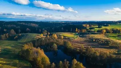 Mazurska jesień z lotu mewy, listopad 2020 r.
