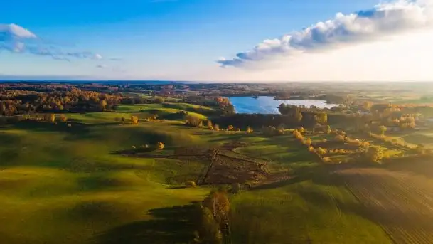 Mazurska jesień z lotu mewy, listopad 2020 r. - zdjęcie 7